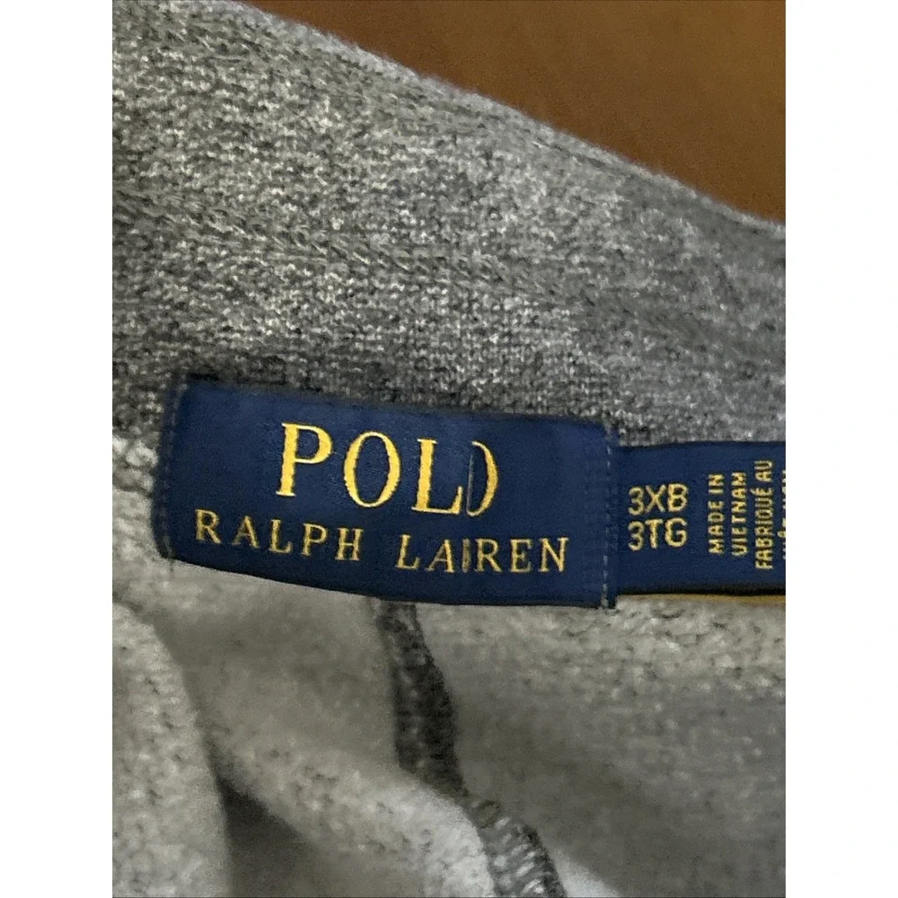 Polo Ralph Lauren Men's Gray Pony Logo Fleece Sweatpants Pants Big Sz 3XB